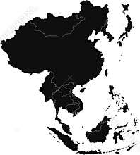 East Asia map