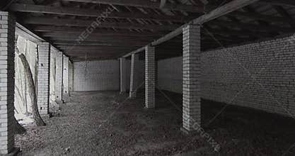 Flight in the abandoned soviet hangar.