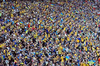 Crowd of fans