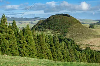 Volcano in Azores islands