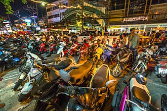 New year celebration crowd