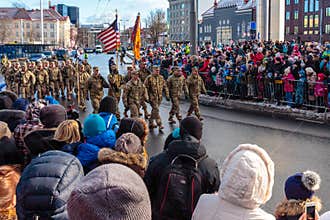 US troops at Estonia Independence Day parade