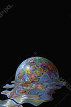 Earth global meltdown