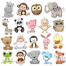 Set of Cute Animals