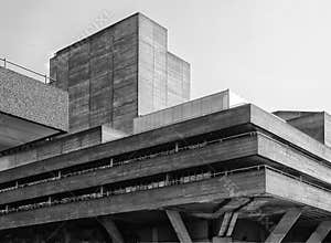 Brutalist concrete Building - Corner