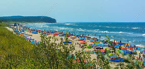 Long sandy beach-Poland-Baltic sea