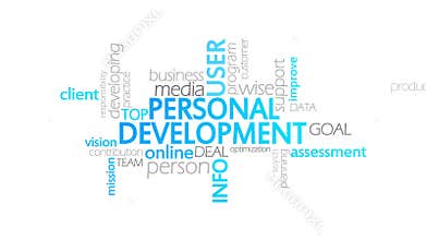 Personal development, animated typography