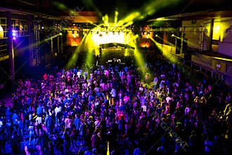 Crowd in a concert at Sonar Festival