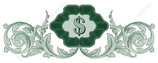 Dollar decoration vector