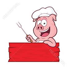 Pig BBQ chef