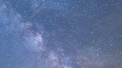 Milky way night sky timelapse clouds