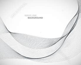 A Elegant abstract vector wave line futuristic style background template