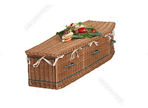 Wicker Coffin.