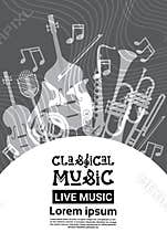 Jazz Festival Live Music Concert Poster Advertisement Retro Banner