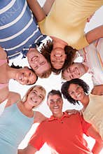 Circle of happy friends