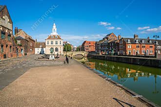 View of the old custom house at King`s Lynn, Norfolk