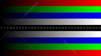 4K, HD LCD panel light bleeding TV tests, defective dead pixels test, RGB bars
