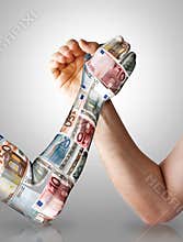 Economy arm wrestling