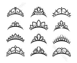 Beautiful queen tiaras set