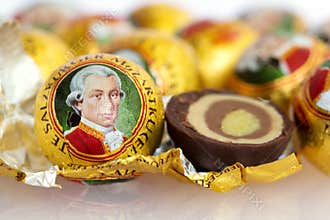 The Mozartkugel, a sweet confection of Austria