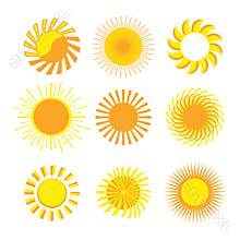 Sun icons