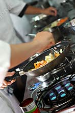 Cooking mixed vegetables