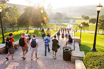 Students at UCLA Campus