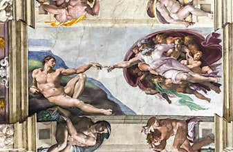 Ceiling in the Sistine Chapel