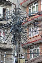 The chaos of cables and wires