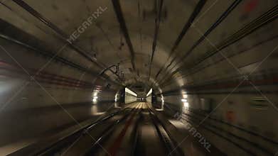 Station train tunnel speed