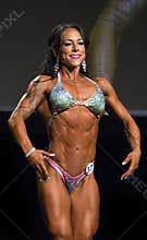 Fitness Beauty Poses in Bikini at Vancouver Contest