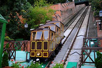 Old funicular in Budapest