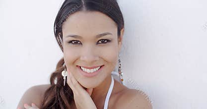 Attractive stylish woman with a gentle smile