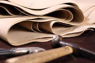 Grain leather