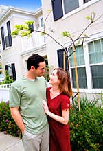 Happy Young Couple New Home