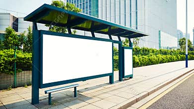 Bus stop billboard