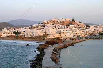 Chora in Naxos Island