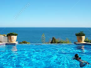 Woman In Pool