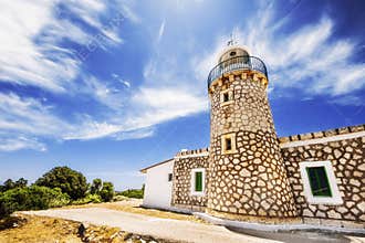 Skinari Lighthouse on Zakynthos island