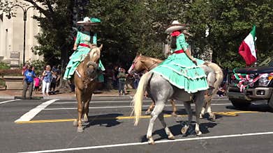 Mexican Women on Horses