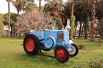 Old vintage agrimotor
