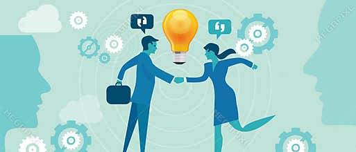 Corporate company innovation collaboration people