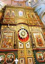 Orthodox church altar