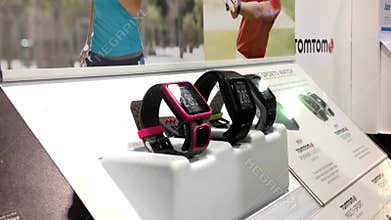 Customer trying new smart watch