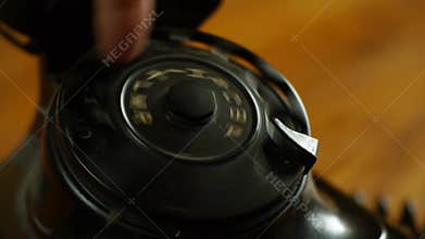 Dialing on a vintage telephone - Includes audio dial phone