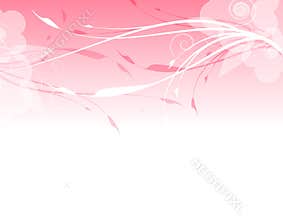 Pink Floral Background Border