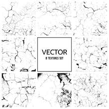 Cracked paint vector texture. Grunge background