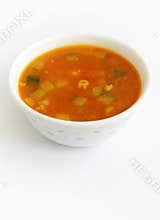 Tomato soup with vegetables