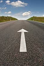 Road Direction Arrow