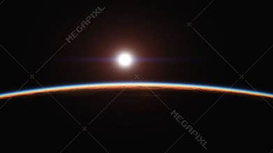 Dawn seen from space